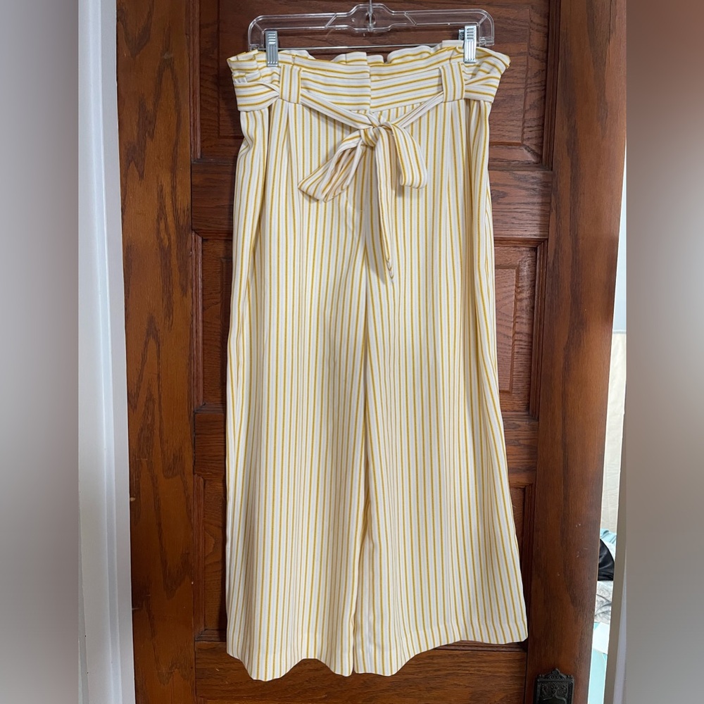 Yellow Striped Culottes